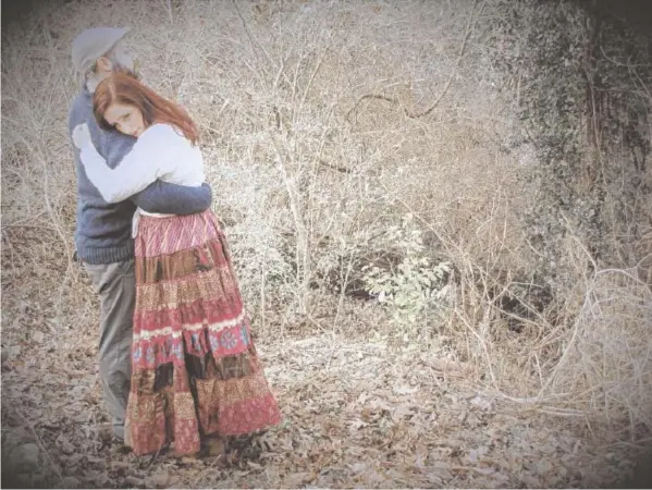  ?? CONTRIBUTE­D PHOTO ?? Mary Christa Jaramillo and Kyle Dagnan rehearse a scene from “Dancing at Lughnasa.”