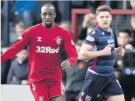  ??  ?? KEEP KAM Kamara helped end Gers’ slump against County