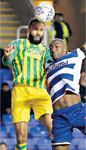  ??  ?? Heads we win: Kyle Bartley’s looping header secured victory for West Brom