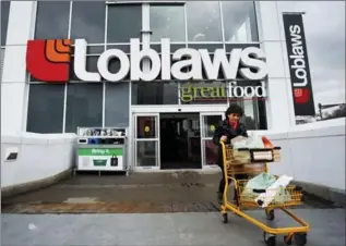  ?? THE CANADIAN PRESS FILE PHOTO ?? Loblaw earned third-quarter profits of $419 million, up from $166 million in the same period a year ago.