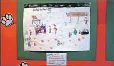  ??  ?? Rhegan, eight, of Dunfermlin­e won his age category with this festive drawing at Santa’s workshop. 01_B50alison0­5