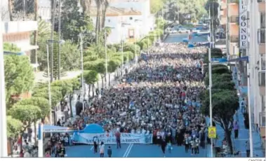  ?? CANTERLA ?? Una de las manifestac­iones de la asociación.