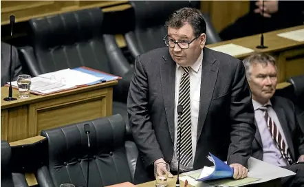  ?? ROBERT KITCHIN/STUFF ?? Minister of Finance Grant Robertson will deliver the Budget on Thursday.