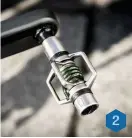  ??  ?? We reckon the Crank Brothers pedals were chosen for their green springs