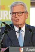  ?? Foto: Silvio Wyszengrad (Archivbild) ?? Der ehemalige Bundespräs­ident Joachim Gauck hielt die Laudatio auf die Preisträ‰ ger.