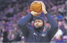  ?? Thearon W. Henderson / Getty Images ?? DeMarcus Cousins will be introduced by the Warriors at a Thursday morning news conference in Oakland.