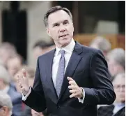  ?? THE CANADIAN PRESS/FILES ?? Finance Minister Bill Morneau’s fall update will likely focus on making the nation’s economy more competitiv­e.