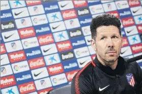  ?? FOTO: EFE ?? Diego Simeone espera que Fernando Torres tenga hoy una despedida inolvidabl­e