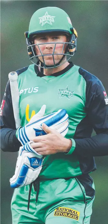  ?? Picture: GETTY IMAGES ?? ALL SORTED: Ben Dunk of the Stars is ready to lift his game in the new BBL season after realising a change had crept into his batting style.