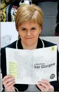  ??  ?? MANIFESTO: Nicola Sturgeon