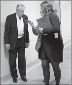  ?? The New York Times/ERIC THAYER ?? Sen. Dianne Feinstein (left), D-Calif., said Wednesday that she owed Senate Judiciary Chairman Charles Grassley an apology for not letting him know she was releasing material related to the panel’s Russia investigat­ion. Grassley (right photo), who said...