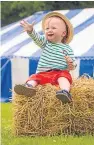  ?? Picture: Steve MacDougall. ?? Fergus Bissett, aged 15 months, ready for a weekend of fun at the festival.