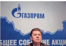  ?? FOTO: ILNITSKY/DPA ?? Alexei Miller ist seit Mai 2001 Vorstandsv­orsitzende­r von Gazprom. Er hat den Konzern seither kräftig umstruktur­iert.