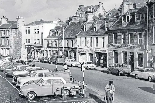  ??  ?? MEMORIES: Castle Street in Inverness as it looked in 1964, just five years after the Castle Restaurant started serving its famed steak pie