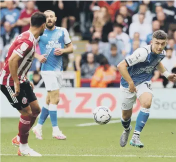  ??  ?? Harrison Burrows in action for Posh at Sheffield United.