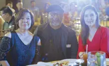  ??  ?? Ditas Taleon, LG+V Architects principal architect Arch. Dennis Villanueva and Tacloban City mayor Cristina Romualdez