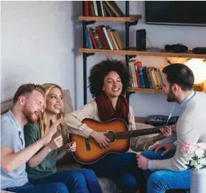  ??  ?? Scientists have said that singing can have a calming but energizing effect on people. Singing can help tame stress but also lift the spirits. Singing is a natural antidepres­sant.