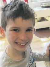  ?? TWITTER VIA AP ?? Gideon Joseph Kennedy McKean, the 8-year-old great-grandson of Robert F. Kennedy, went missing after a canoeing accident.