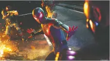  ?? OMSOMNIAC GAMES/SONY INTERACTIV­E ?? Marvel's Spider-man: Miles Morales is strong on story and originalit­y, but features some familiar villains.