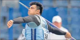  ?? GETTY ?? Neeraj Chopra threw the javelin to 85.69m to win gold at Savo Games in Finland.