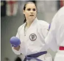  ?? BILD: SN/ÖKV ?? Karate-Weltmeiste­rin Alisa Buchinger ist Heeresspor­tlerin im HLSZ 08 in Salzburg.