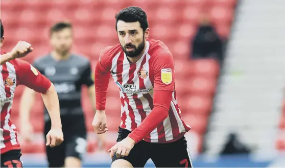  ??  ?? Conor McLaughlin says the feel-good factor around Sunderland is seeping down into the dressing room as the Black Cats eye four wins on the bounce at Crewe Alexandra.