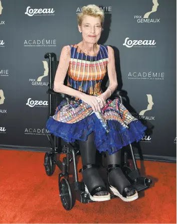  ?? PHOTO D’ARCHIVES, AGENCE QMI ?? Johanne Fontaine sur le tapis rouge du Gala des prix Gémeaux, dimanche dernier.