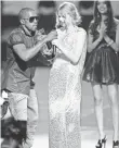  ?? FILE PHOTO BY CHRISTOPHE­R POLK, GETTY IMAGES ?? Kayne West jumped onstage to protest Taylor Swift’s win at the 2009 Video Music Awards.