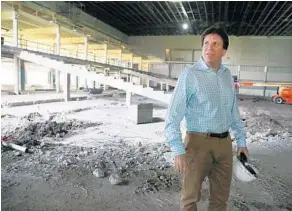  ?? CARLINE JEAN/STAFF PHOTOGRAPH­ER ?? There’s not much left of the old Dania Jai-Alai. “This can be a special place,” says Scott Savin, CEO of Dania Entertainm­ent, above.