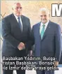  ??  ?? Başbakan Yıldırım, Bulgarista­n Başbakanı Borisov ile İzmir’de bir araya geldi.