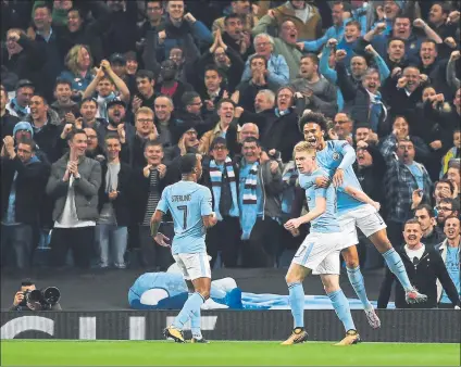  ??  ?? El City volvió a celebrar un triunfo importante en el Etihad FOTO: GETTY