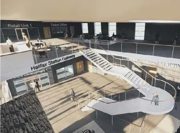  ??  ?? NEW LOOOK: How Halifax train station could look in the future