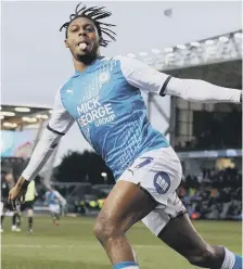  ?? ?? Posh substitute Ricky-Jade Jones celebrates his goal against QPR.