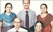  ?? Courtesy jw.org ?? V J Emmanuel with wife Lillikutty; (back row, from left) Binu, Bijoe, Bindu.