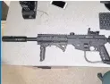  ??  ?? A paintball gun seized by Durham Police