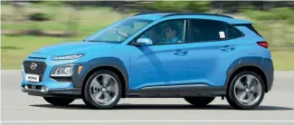  ??  ?? Kona is shorter than both Toyota C-HR and Mazda CX-3, but Hyundai claims it has more cabin space than either.