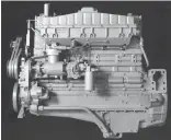  ??  ?? Beyond the “Big Cam” cast into the left side of the block, there was little externally to distinguis­h a Big Cam I (BCI) engine when it debuted in 1977 ... unless you were familiar with the family. Performanc­e- and emissions-wise, they could be easily distinguis­hed. They also delivered a 4 percent fuel economy bonus versus the Formula Small Cam engines. Their designatio­ns did not change. This one is an NTC-250, and the ratings spread largely didn’t change. The big Cam II (BCII) engine debuted in 1979, offering another 6 percent economy boost over the Big Cam 1. The BCII was developed in Cummins’ Essen, Germany, tech center to help the 855 series engine better compete in Europe. The BCII added demand flow-cooling to reduce the parasitic load of the water pump, along with a pulse flow exhaust manifold with a new turbo to increase power. (Photo: Cummins Historical Collection)