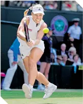  ?? /FOTO: EFE ?? Angelique Kerber conoce a Serena y quiere el título.