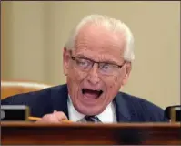  ?? The Associated Press ?? DISAPPOINT­MENT: House Ways and Means Committee member Rep. Bill Pascrell Jr., D-N.J., speaks March 28 during a meeting on Capitol Hill in Washington. Democratic Party divisions are on stark display after a disappoint­ing special election loss in a...