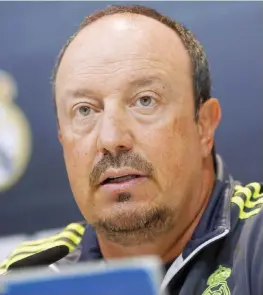  ?? ANSA ?? Rafael Benitez, 55 anni, iniziò la carriera di allenatore con le giovanili del Real Madrid nel 1986