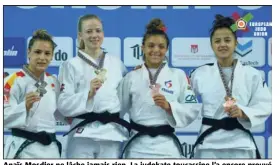  ?? (Photos DR et M. R.) ?? Anaïs Mosdier ne lâche jamais rien. La judokate toucassine l’a encore prouvé lors de ces championna­ts d’Europe en Slovénie.