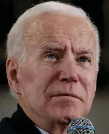  ??  ?? UP IN THE AIR: Presumptiv­e Democratic presidenti­al candidate Joe Biden has yet to pick a running mate to face off against President Trump and Vice President Mike Pence.