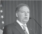  ?? MARY ALTAFFER/ AP ?? Geoffrey Berman, U. S. Attorney for the Southern District of New York, agreed to step down after vowing not to resign.