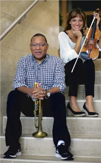  ??  ?? Benedetti and Marsalis share a musical kinship that crosses genres after meeting ten
years ago