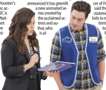  ??  ?? America Ferrera and Ben Feldman in “Superstore”