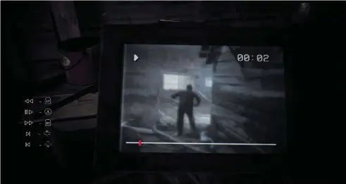  ??  ?? TOP Typically, puzzles are fairly straightfo­rward, designed more as a change of pace than to tax your brain. But that feels appropriat­e for a horror game, and there’s a tactile quality to the equipment you find yourself fiddling around with. MAIN You’ll hear doors suddenly opening in the world as they’re barged through on the camera screen. There’s potential in this as an effective scare device, but the idea never really develops. RIGHT Minor technical issues abound, with PC players reportedly having it worse than Xbox owners. The occasional bout of pop-in actually adds to the ambience, as you convince yourself you’ve caught sight of something moving out there between the trees