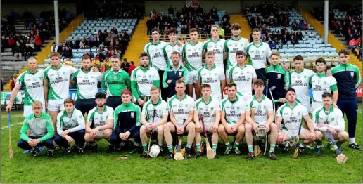  ??  ?? The Crossabeg-Ballymurn squad before suffering their second one-point final loss in the space of three years.