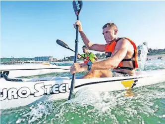  ?? | ANTHONY GROTE ?? ELEVEN-time World Canoe Senior Marathon champion Hank McGregor will be among the paddling heavyweigh­ts taking on the new Leatherbac­k Rum Surfski Challenge hosted by Scottburgh for World Oceans Day.