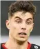  ?? FOTO: GETTY ?? Umworbener Jungstar: Leverkusen­s Kai Havertz