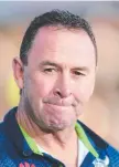  ??  ?? Raiders coach Ricky Stuart.